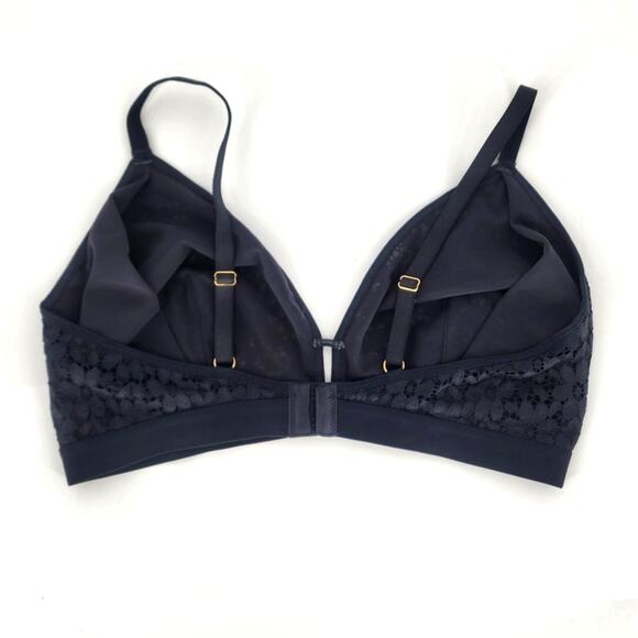 LIVELY Lace Triangle Bralette – Deep Blue – Size 3 (Medium / 34C–34D, 36A–36B) - Picture 2 of 4